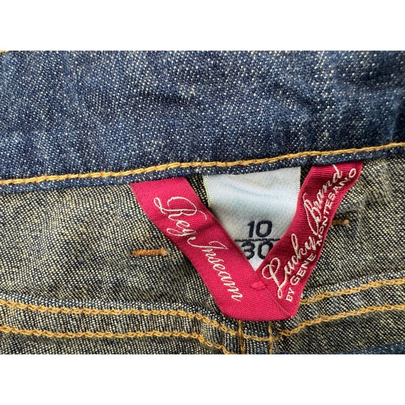 Lucky‎ Brand Jeans Womens 10 American Standard Dungarees Denim Jeans Dark Wash - Picture 11 of 15